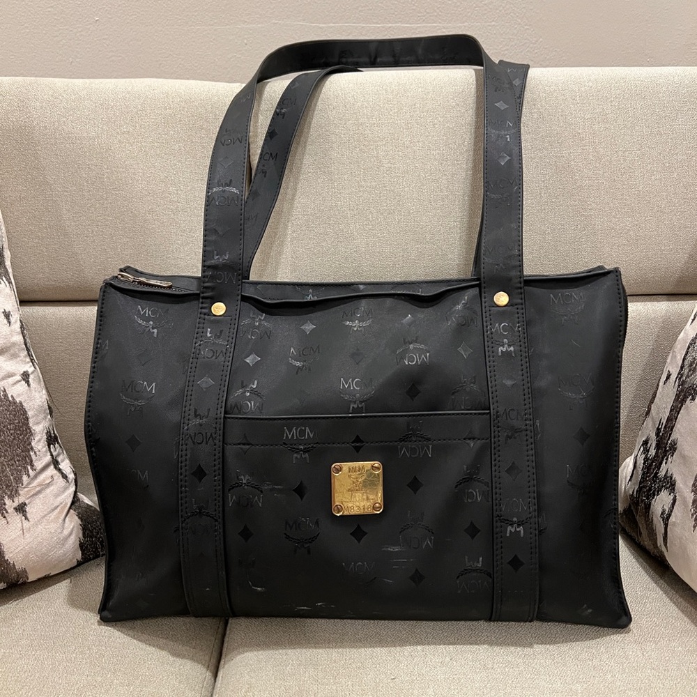 Vintage MCM Monogram Tote